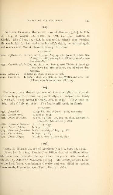 History and genealogy of Peter Montague, of Nansemond and ...