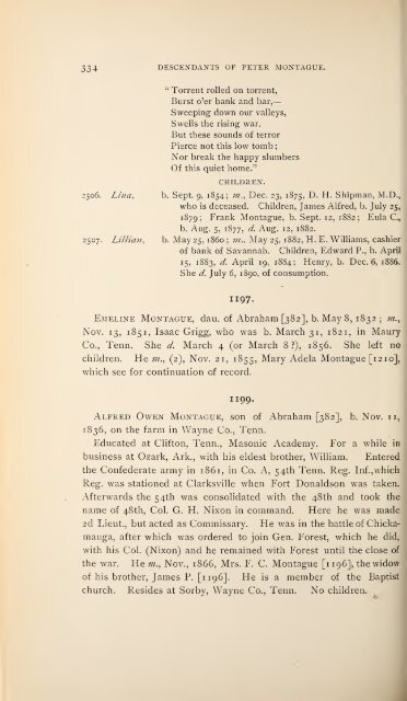 History and genealogy of Peter Montague, of Nansemond and ...