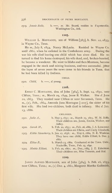 History and genealogy of Peter Montague, of Nansemond and ...