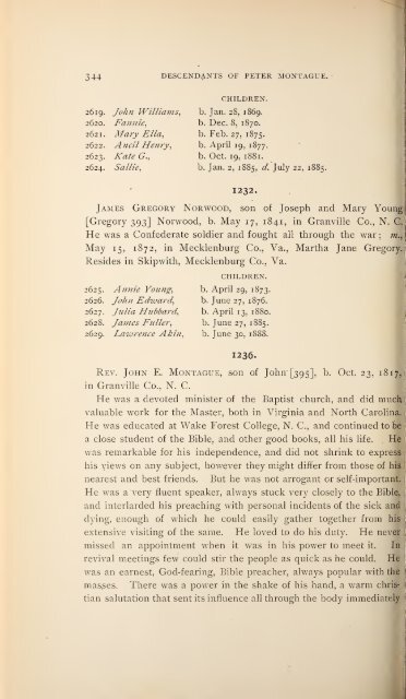 History and genealogy of Peter Montague, of Nansemond and ...