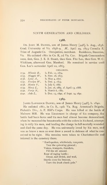 History and genealogy of Peter Montague, of Nansemond and ...