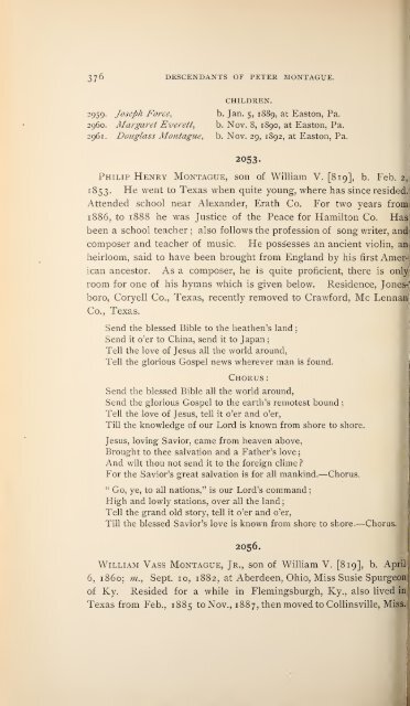 History and genealogy of Peter Montague, of Nansemond and ...