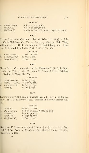 History and genealogy of Peter Montague, of Nansemond and ...