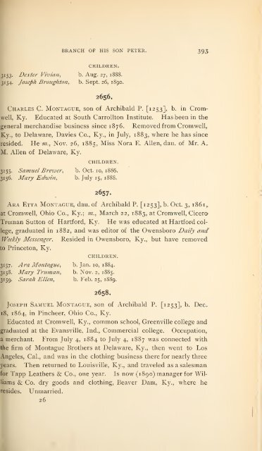 History and genealogy of Peter Montague, of Nansemond and ...