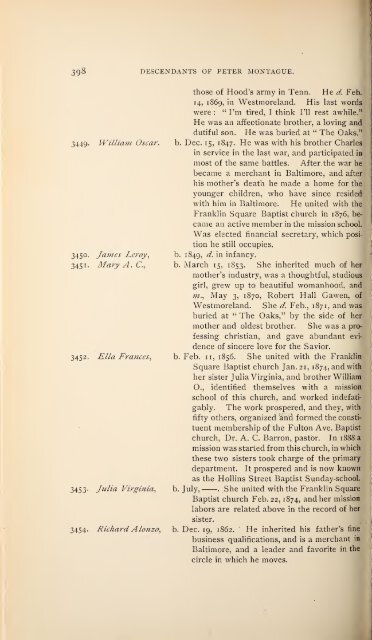 History and genealogy of Peter Montague, of Nansemond and ...