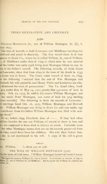 History and genealogy of Peter Montague, of Nansemond and ...