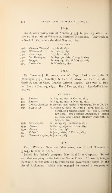 History and genealogy of Peter Montague, of Nansemond and ...