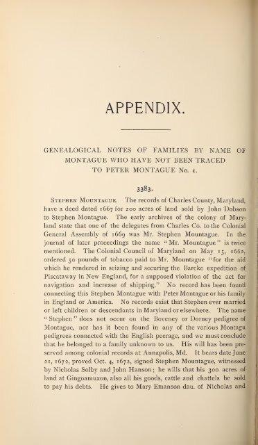 History and genealogy of Peter Montague, of Nansemond and ...