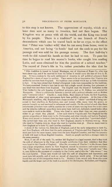 History and genealogy of Peter Montague, of Nansemond and ...