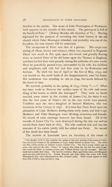 History and genealogy of Peter Montague, of Nansemond and ...