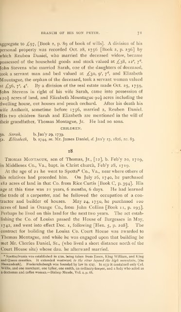 History and genealogy of Peter Montague, of Nansemond and ...