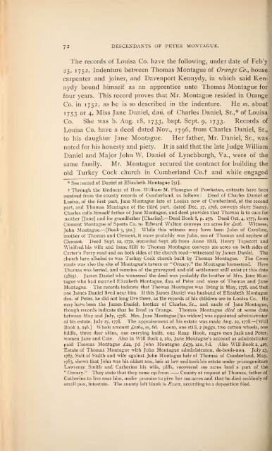 History and genealogy of Peter Montague, of Nansemond and ...