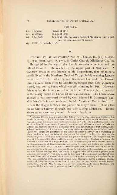 History and genealogy of Peter Montague, of Nansemond and ...