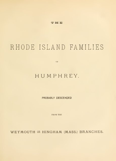 The Humphreys family in America - citizen hylbom blog