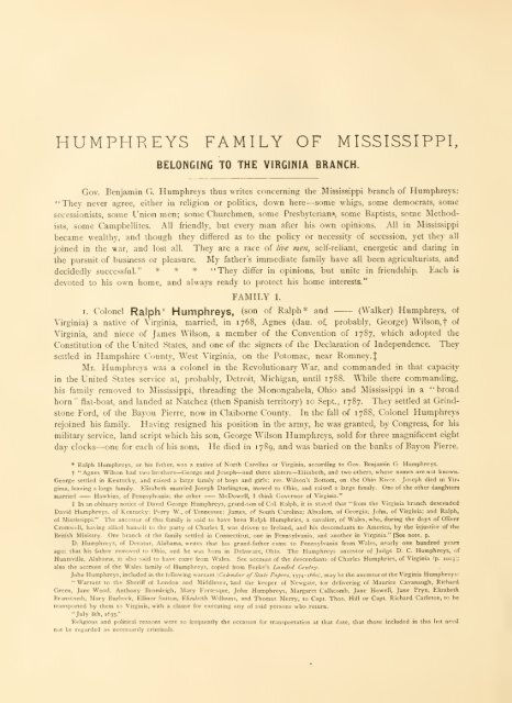 The Humphreys family in America - citizen hylbom blog