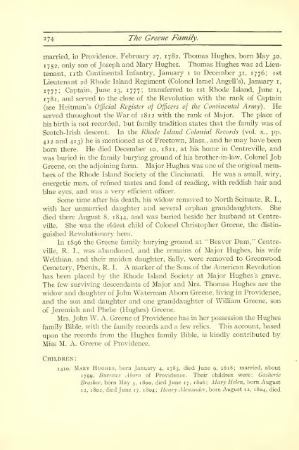 The Greenes of Rhode Island, with historical records of English ...