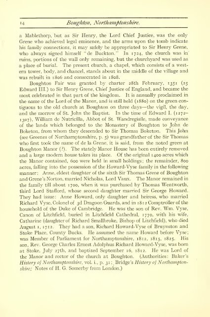 The Greenes of Rhode Island, with historical records of English ...