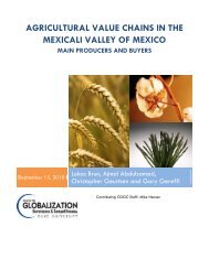 Agricultural Value Chains in the Mexicali Valley of Mexico: Main ...