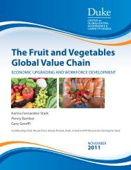 The Fruit and Vegetables Global Value Chain - Center on ...