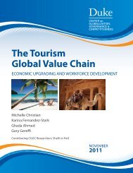 The Tourism Global Value Chain - Center on Globalization ...