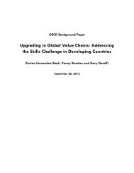 Upgrading in Global Value Chains: Addressing the Skills Challenge ...