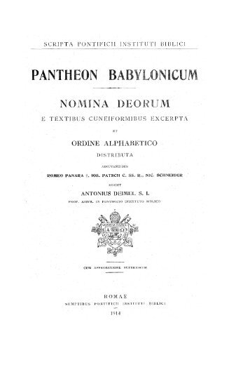 Pantheon Babylonicum
