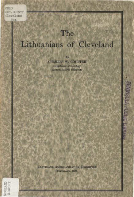 The Lithuanians of Cleveland