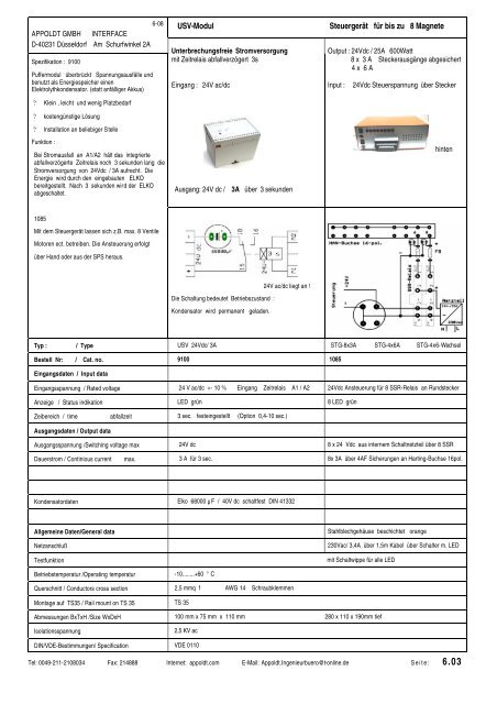 complete Catalog - Appoldt Gmbh