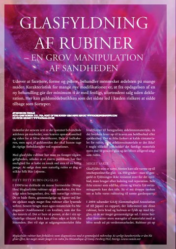 Glasfyldning af rubiner