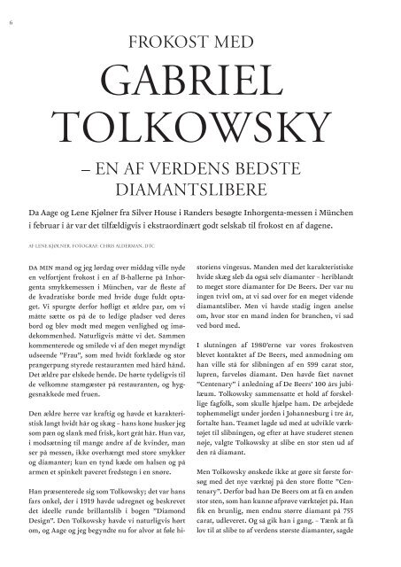 Gabriel Tolkowsky – en af verdens bedste diamantslibere