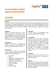 Cursus Positive (Alloy) Material Identification - Applus RTD