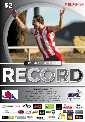 Round 9, June 22, 2013 - Ballarat Football League