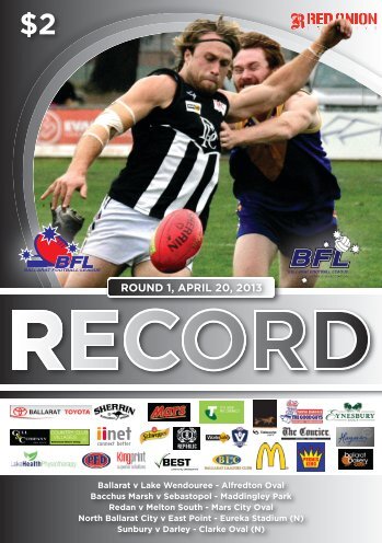 BFNL Record Round 2.indd - Ballarat Football League