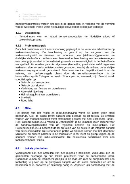 jaarplan politie 2013 B1.doc - Besluitvorming - Gemeente Wormerland