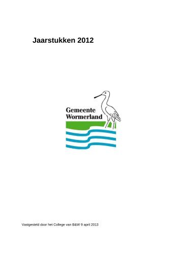 Programma 1 Openbare ruimte - Besluitvorming - Gemeente ...