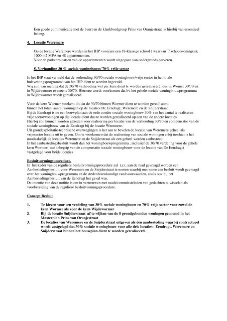 20050216 woningbouwprogramma IHP.pdf - Besluitvorming