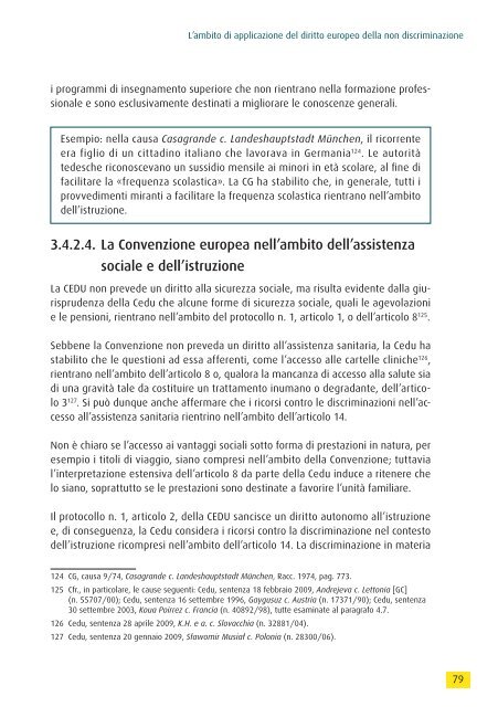 Manuale di diritto europeo della non discriminazione