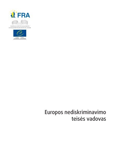 Handbook on European non-discrimination law - European Court of ...