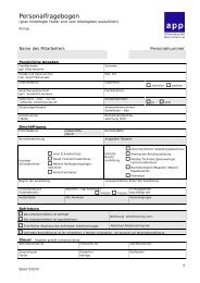 Personalfragebogen neuer Mitarbeiter (LO-001)