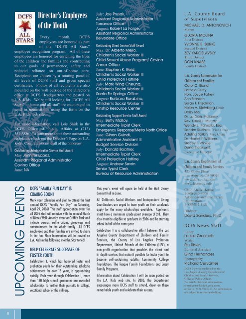 DCFS News Winter Issue (PDF) - Los Angeles County Department ...