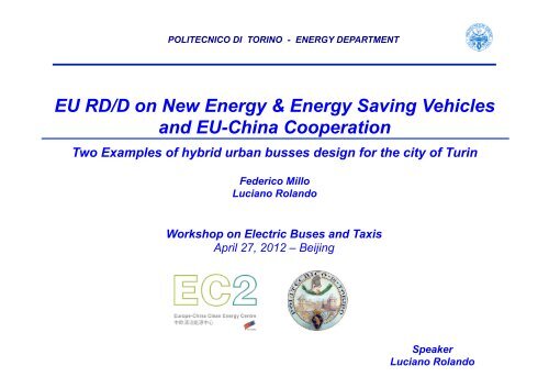 Luciano Rolando-EU RDD on New Energy and Energy Saving ...