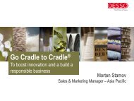 Cradle to Cradle Implementation at Desso BV