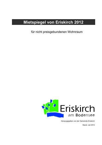 Mietspiegel von Eriskirch 2012 - cm city media GmbH