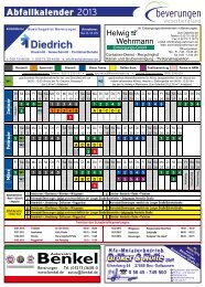 Abfallkalender 2013 - cm city media GmbH