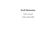 Krull Dimension - CiteSeerX