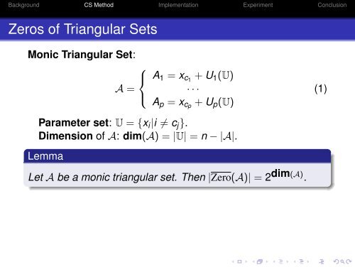 A Characteristic Set Method for Solving Boolean Equations