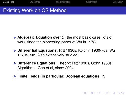 A Characteristic Set Method for Solving Boolean Equations