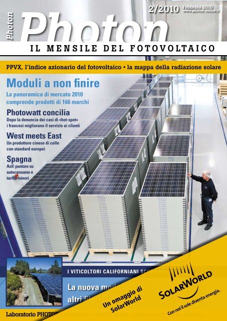 il mensile del fotovoltaico - SolarWorld AG