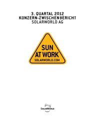 3. quartal 2012 konzern-zwischenbericht solarworld ag