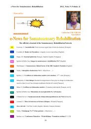 e-News for Somatosensory Rehabilitation 2012, Tome ... - Blog @unifr